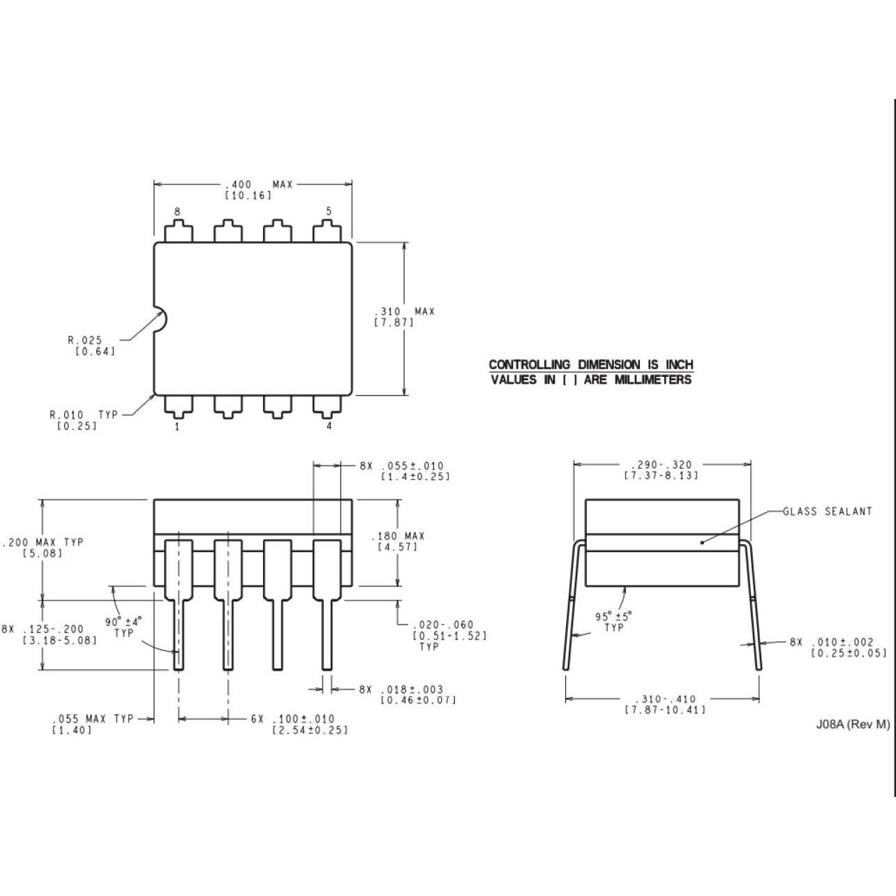 5 Piezas Amplificador Operacional LM308N Bridgold IC Doble