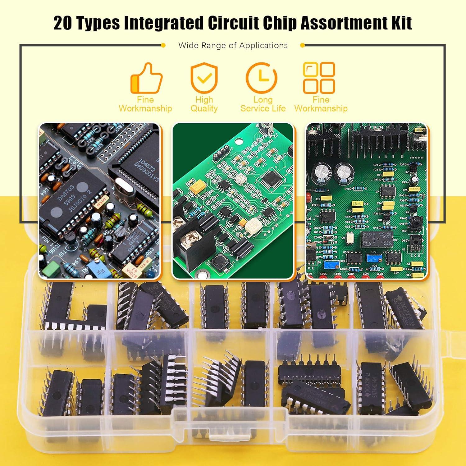Kit de 40 Circuitos Integrados Lógicos Rustark 74HCxx 74LSxx
