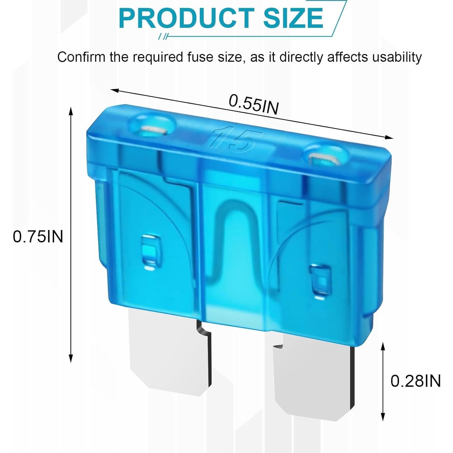 Kit de Fusibles Estándar 80 Piezas YNZDRWA 3A-40A