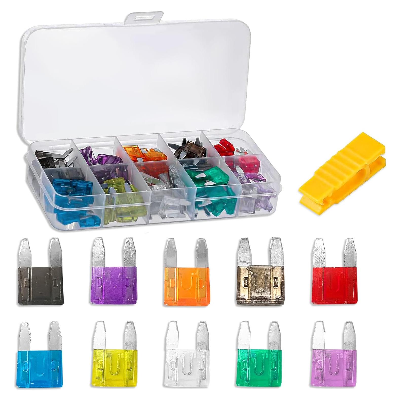 Kit de Fusibles Automotrices QZTYTY 120PCS Mini 2A-35A