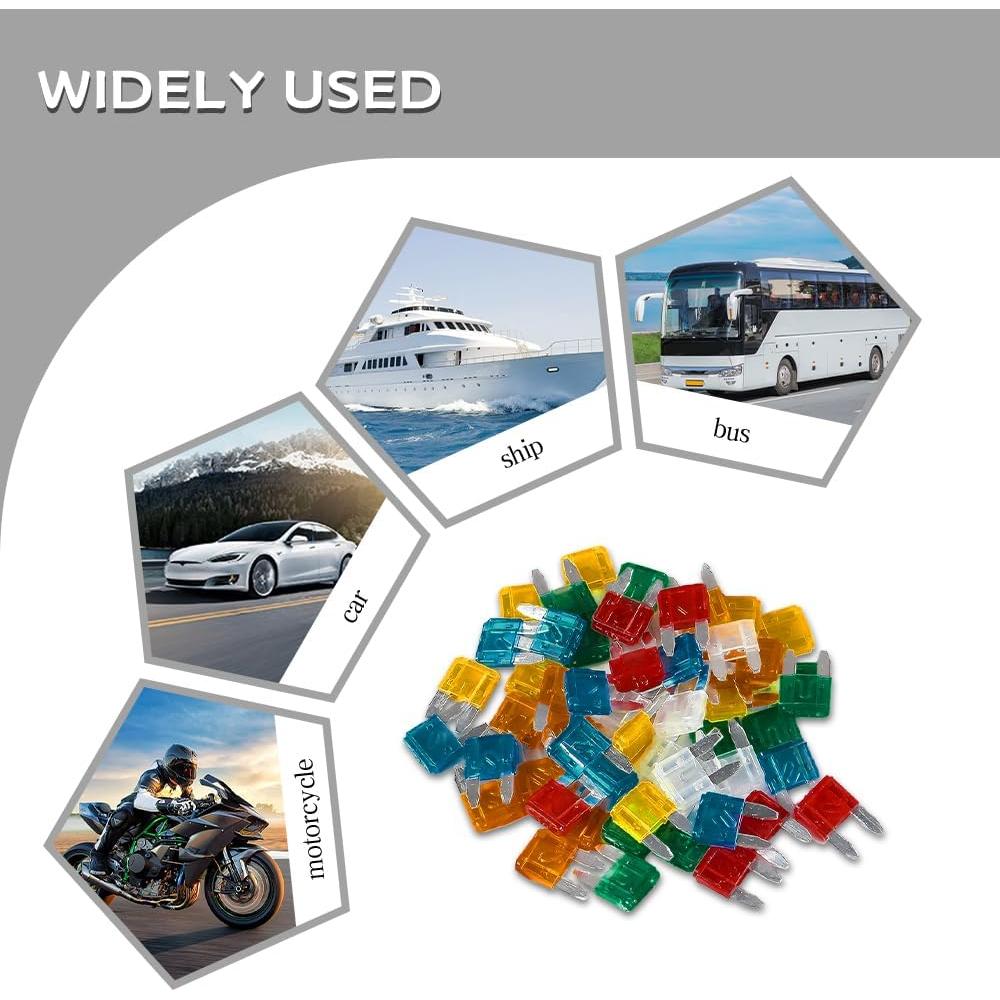 Kit de Fusibles Automotrices QZTYTY 120PCS Mini 2A-35A