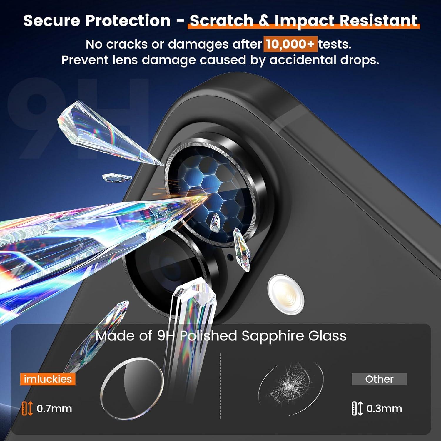 Protector de Lente de Cámara imluckies para iPhone 17 6.3" HD