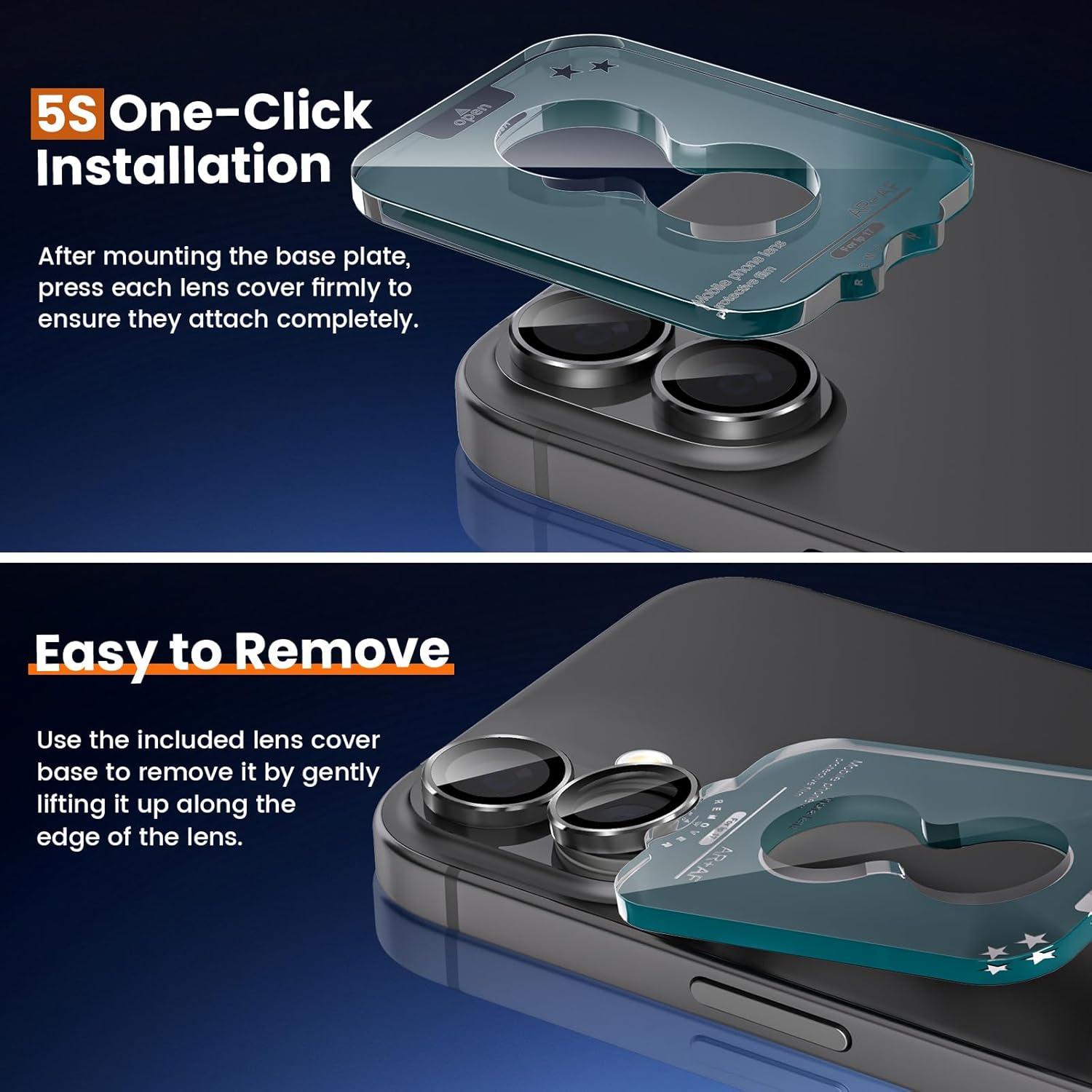 Protector de Lente de Cámara imluckies para iPhone 17 6.3" HD