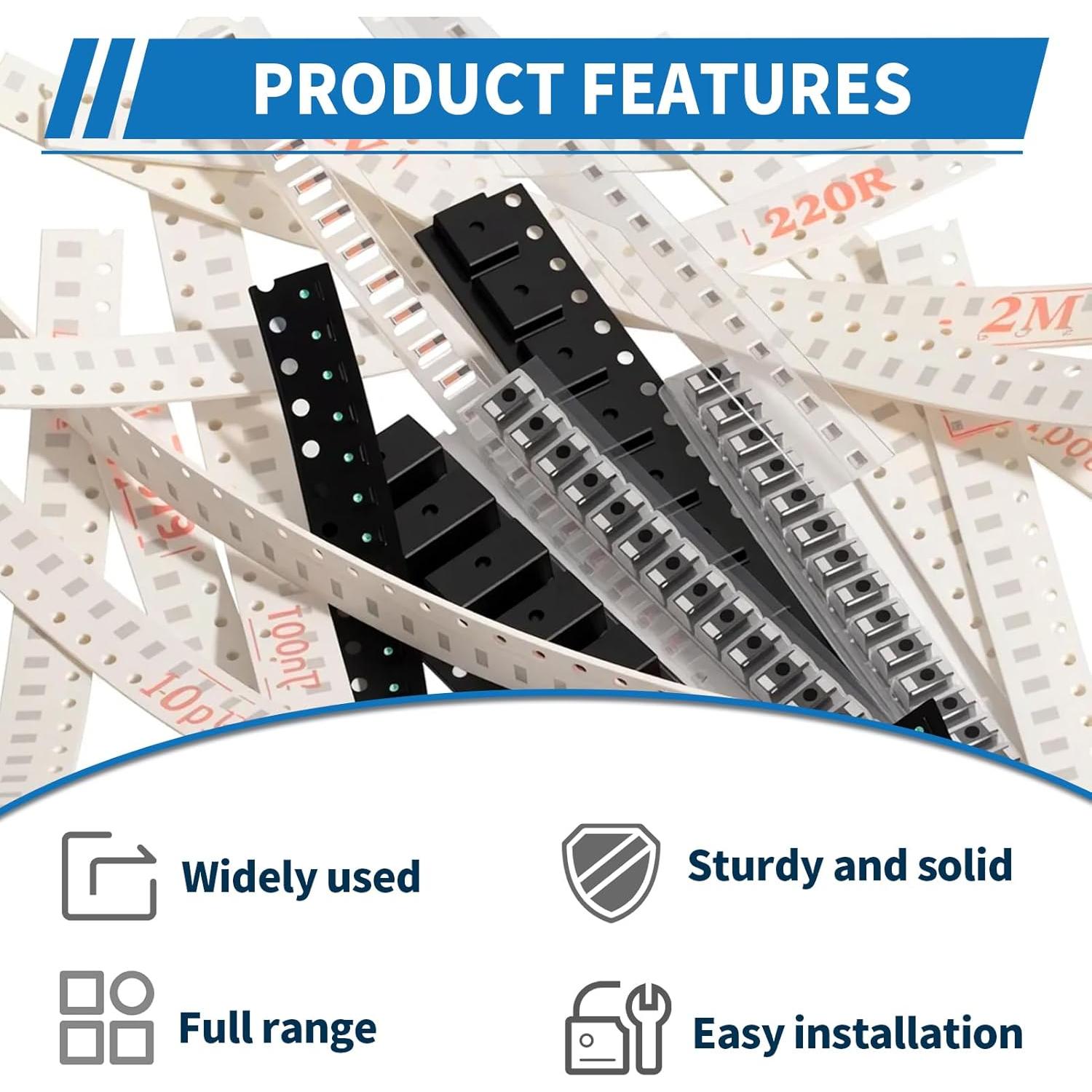 Kit de Componentes Electrónicos SMD 0805 JTAREA 6390 Piezas