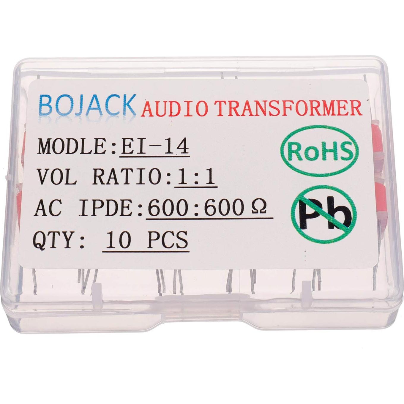 Transformadores de Aislamiento de Audio BOJACK EI-14 1:1 600 Ohm (Paquete de 10)