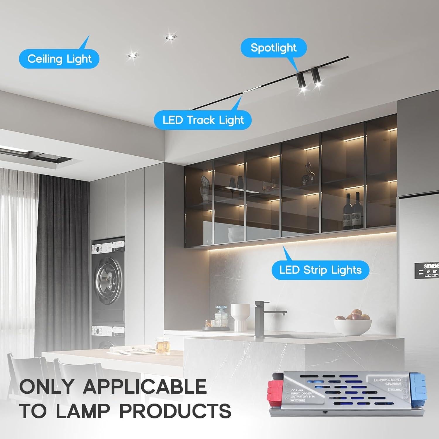 Controlador LED 150W VOEWT 12V Transformador Silencioso