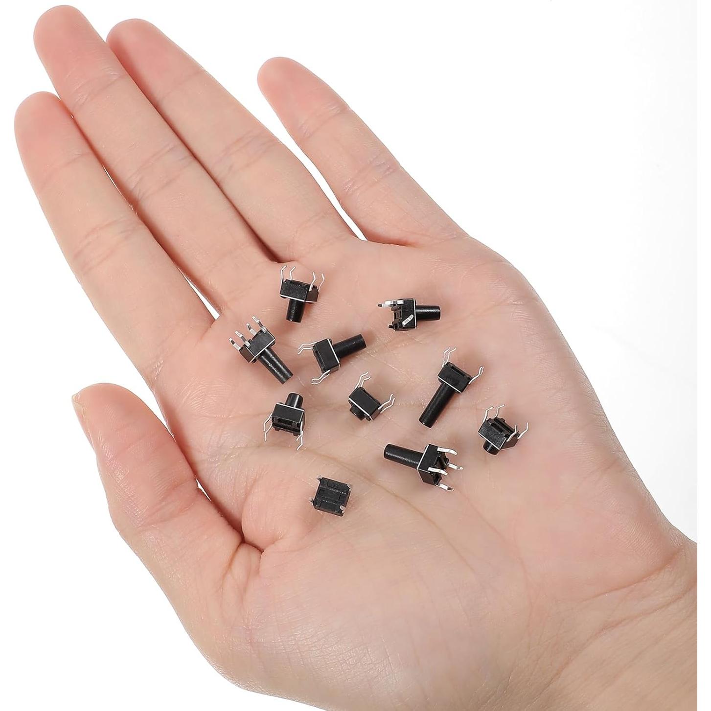 200 Interruptores Táctiles Micro Momentáneos 4 Pines 6x6mm QfwdfcTrenz