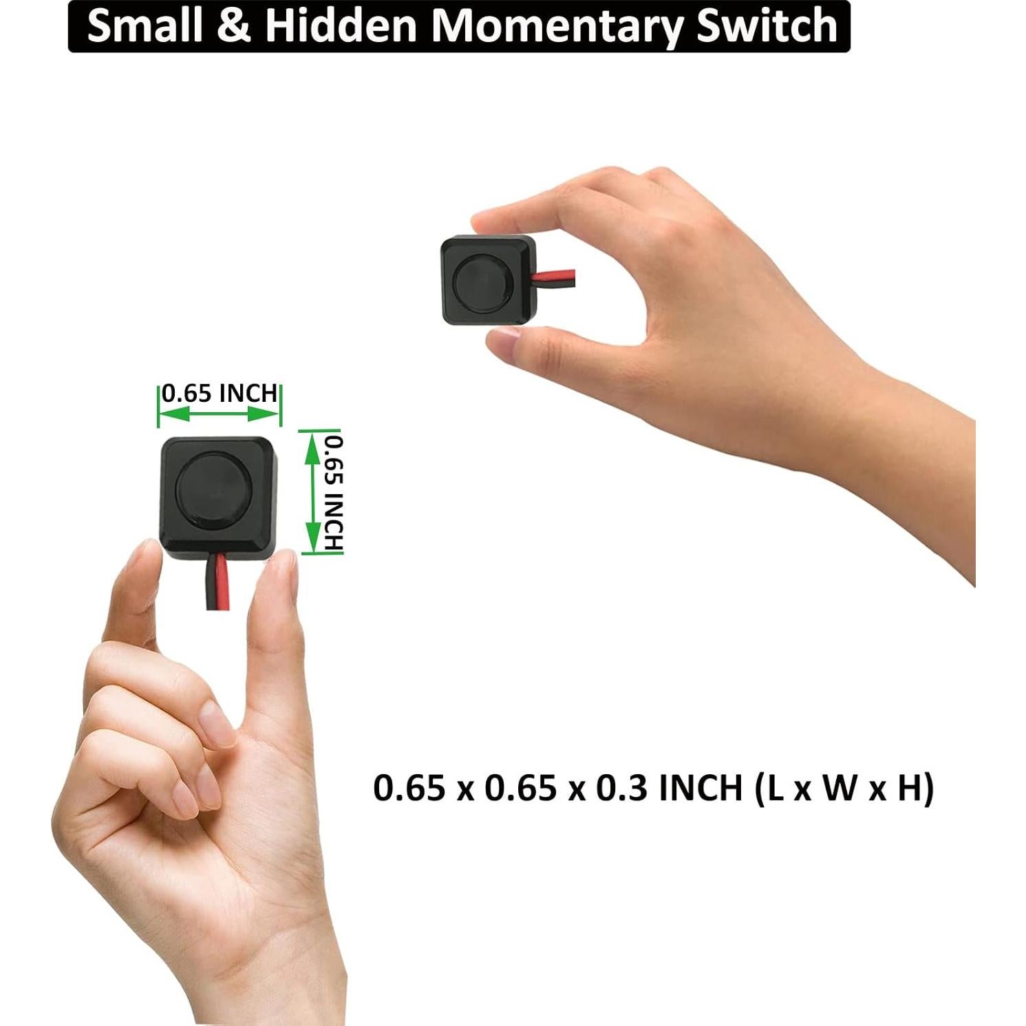 Interruptor Momentáneo CARSANBO CYL 12V 24V Preconectado 20cm