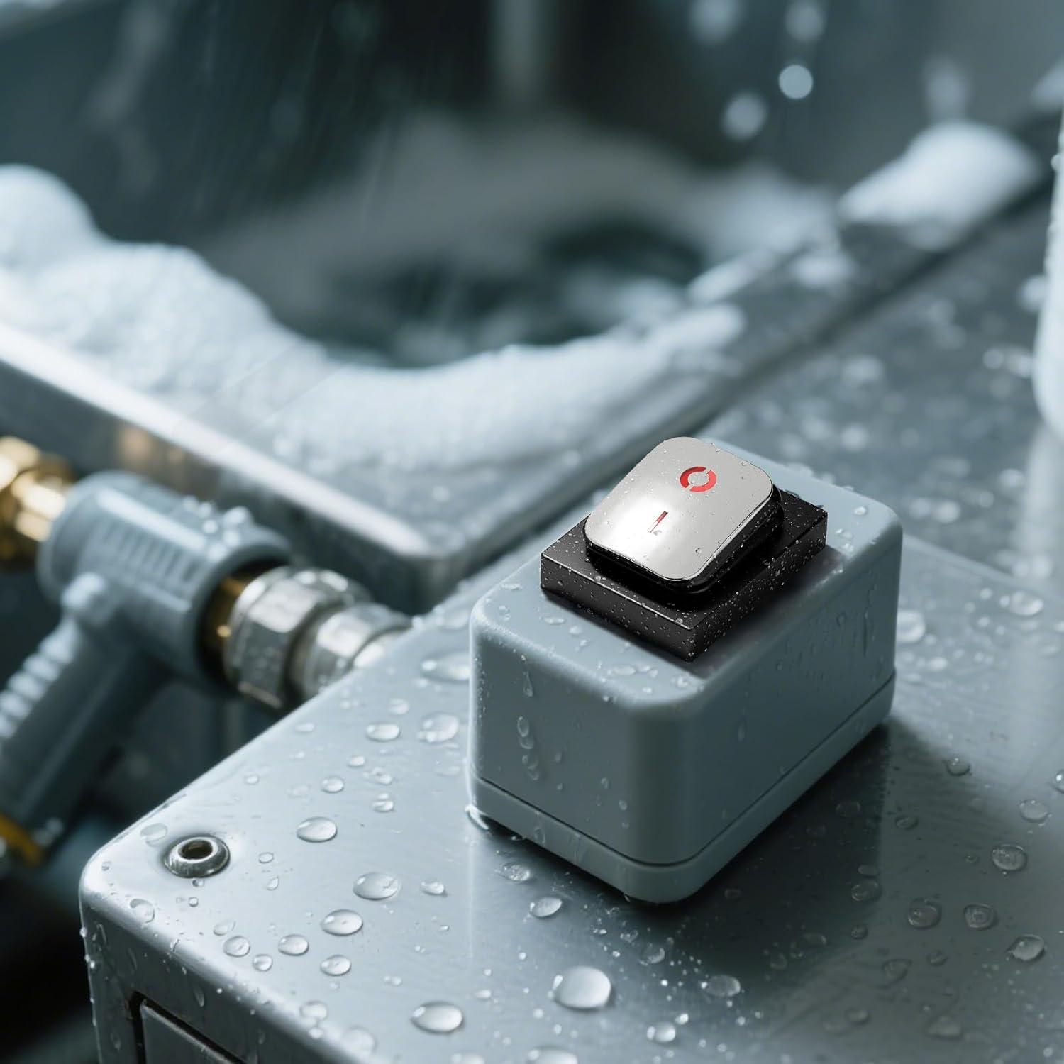 Interruptor de Palanca FILN KCD4 DPST 30A IP67 Rojo 110-220V