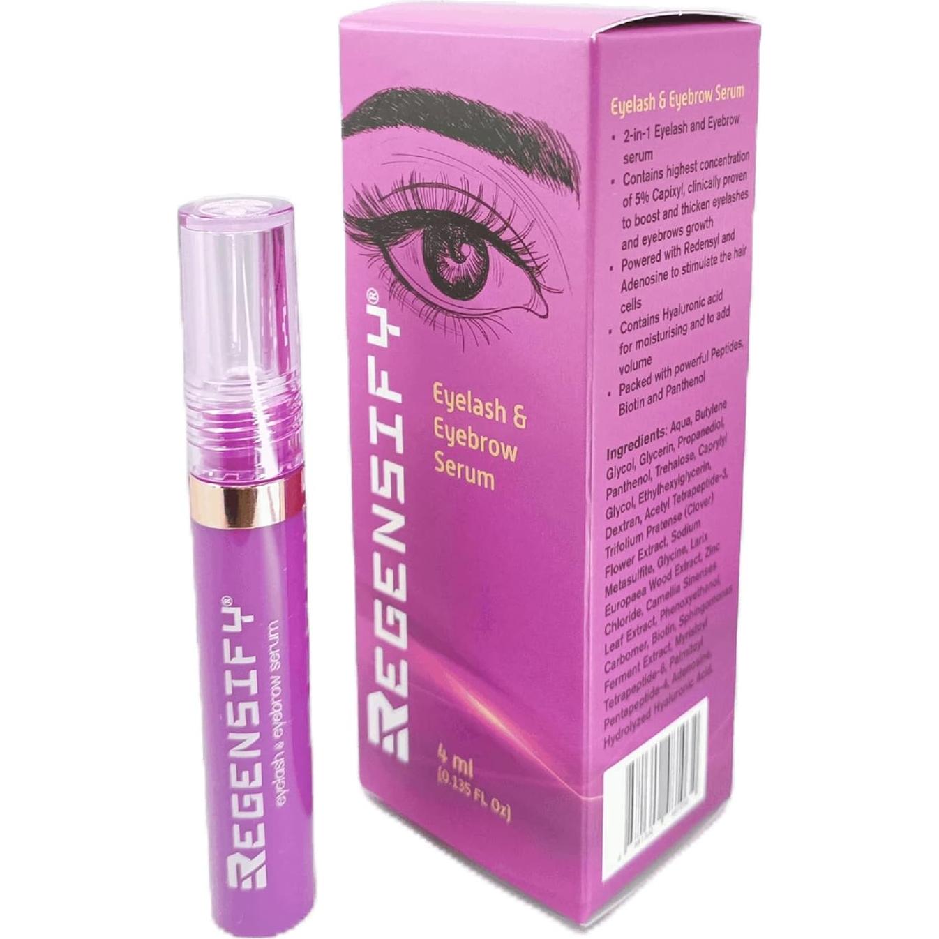 Suero 2 en 1 para Pestañas y Cejas Regensify 4 ml