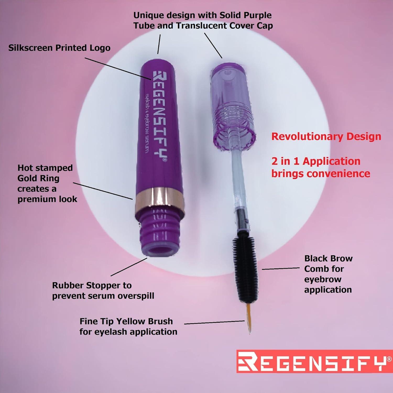 Suero 2 en 1 para Pestañas y Cejas Regensify 4 ml