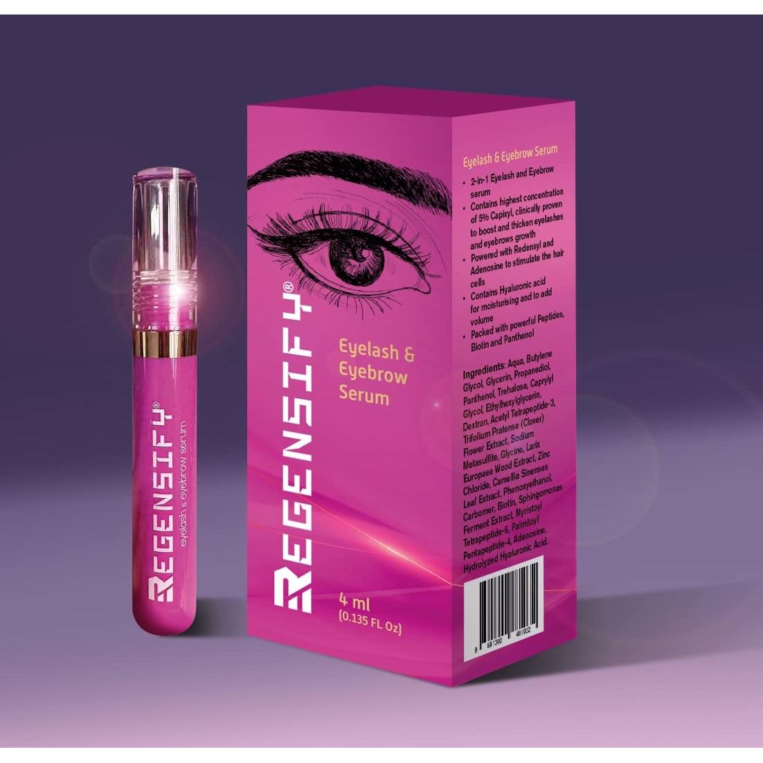 Suero 2 en 1 para Pestañas y Cejas Regensify 4 ml
