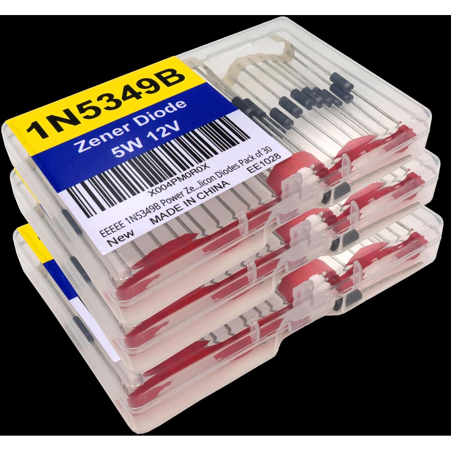 Diodo Zener 1N5349B 12V 5W 30pcs - Regulación de Voltaje