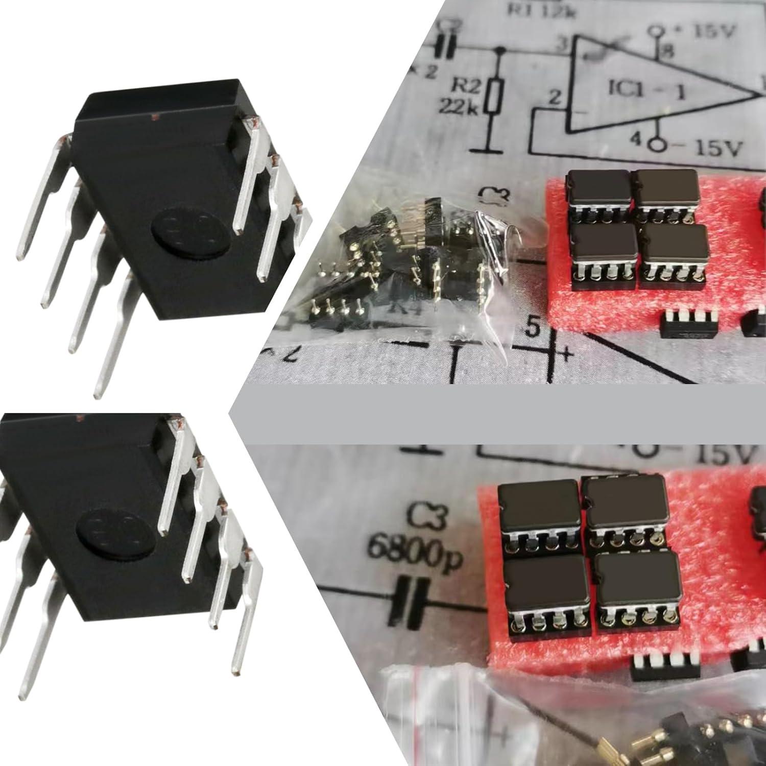 20 Amplificadores Operacionales TL071CP Bajo Ruido JFET DIP-8