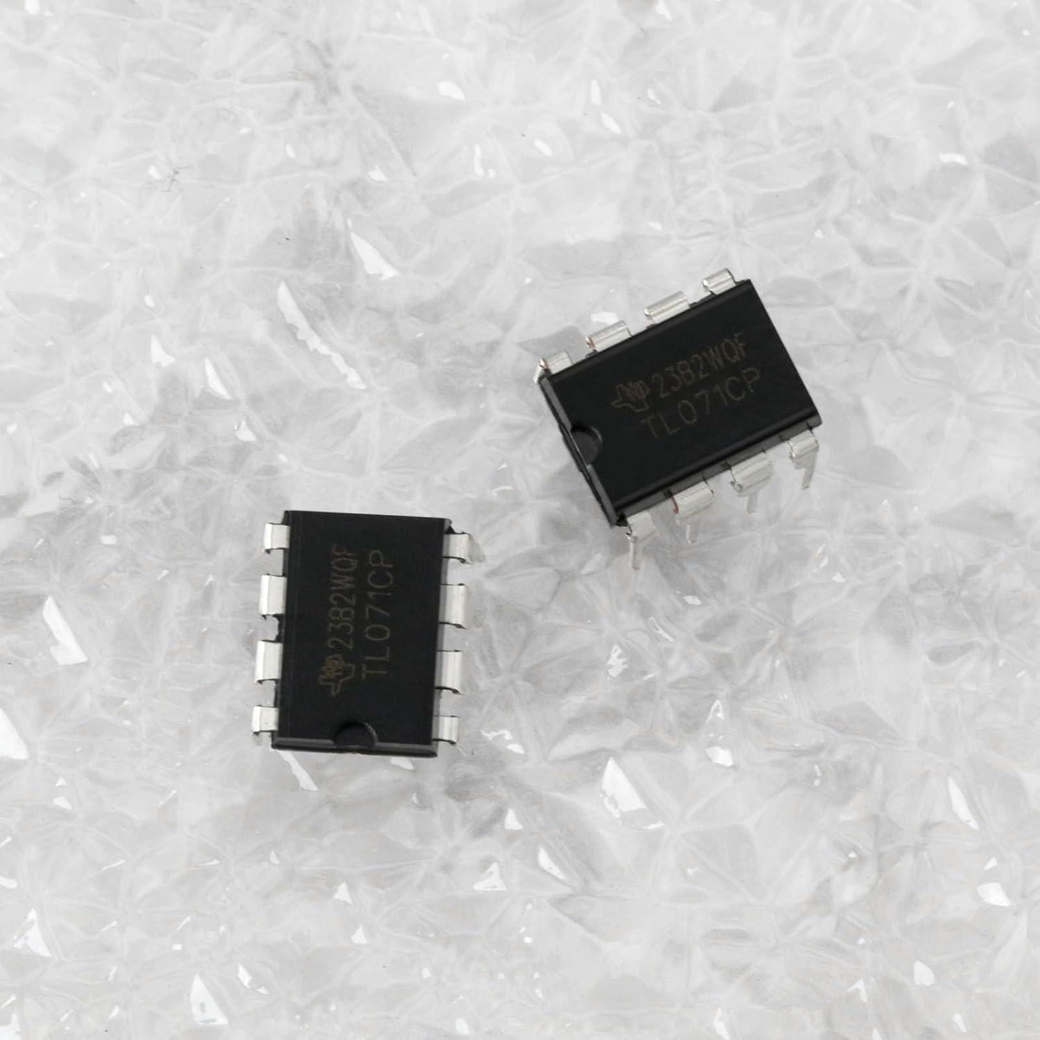 20 Amplificadores Operacionales TL071CP Bajo Ruido JFET DIP-8