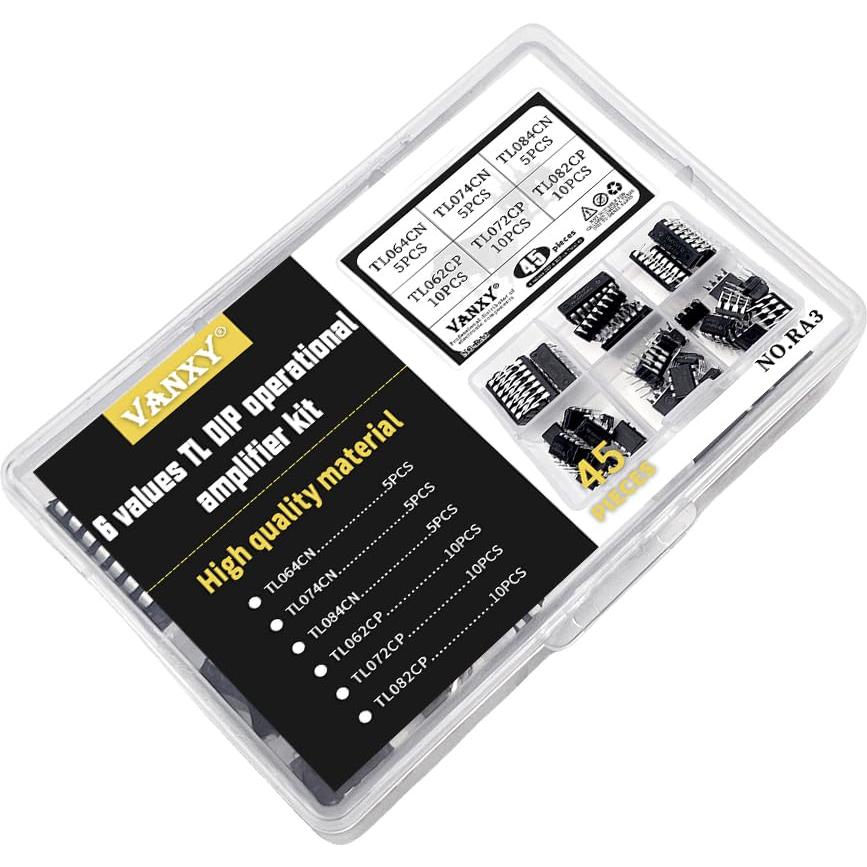 Kit 45pcs Amplificadores Operacionales VANXY TL064CN TL074CN