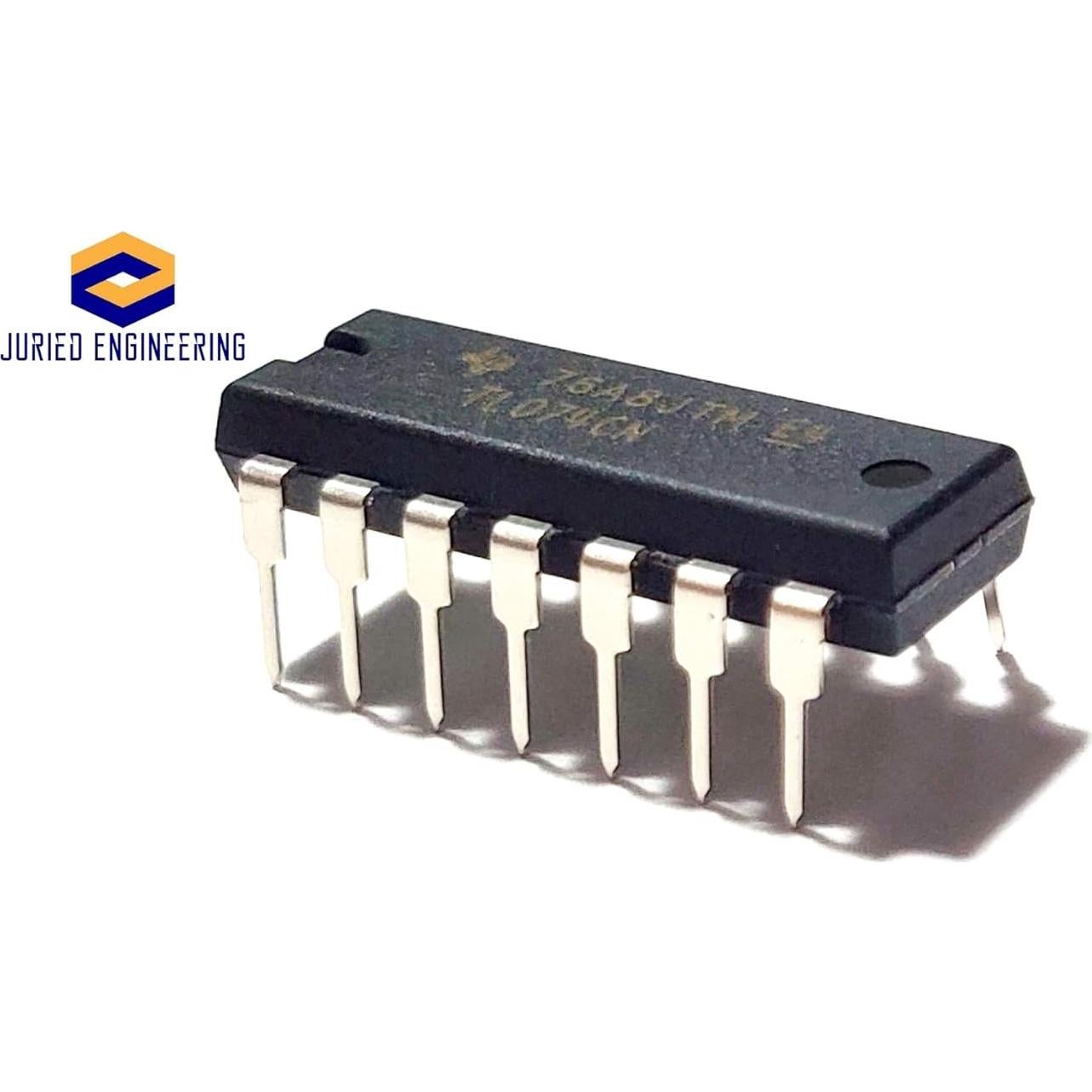 Amplificador Operacional Cuádruple TL074CN TI - Bajo Ruido, 10 Unidades