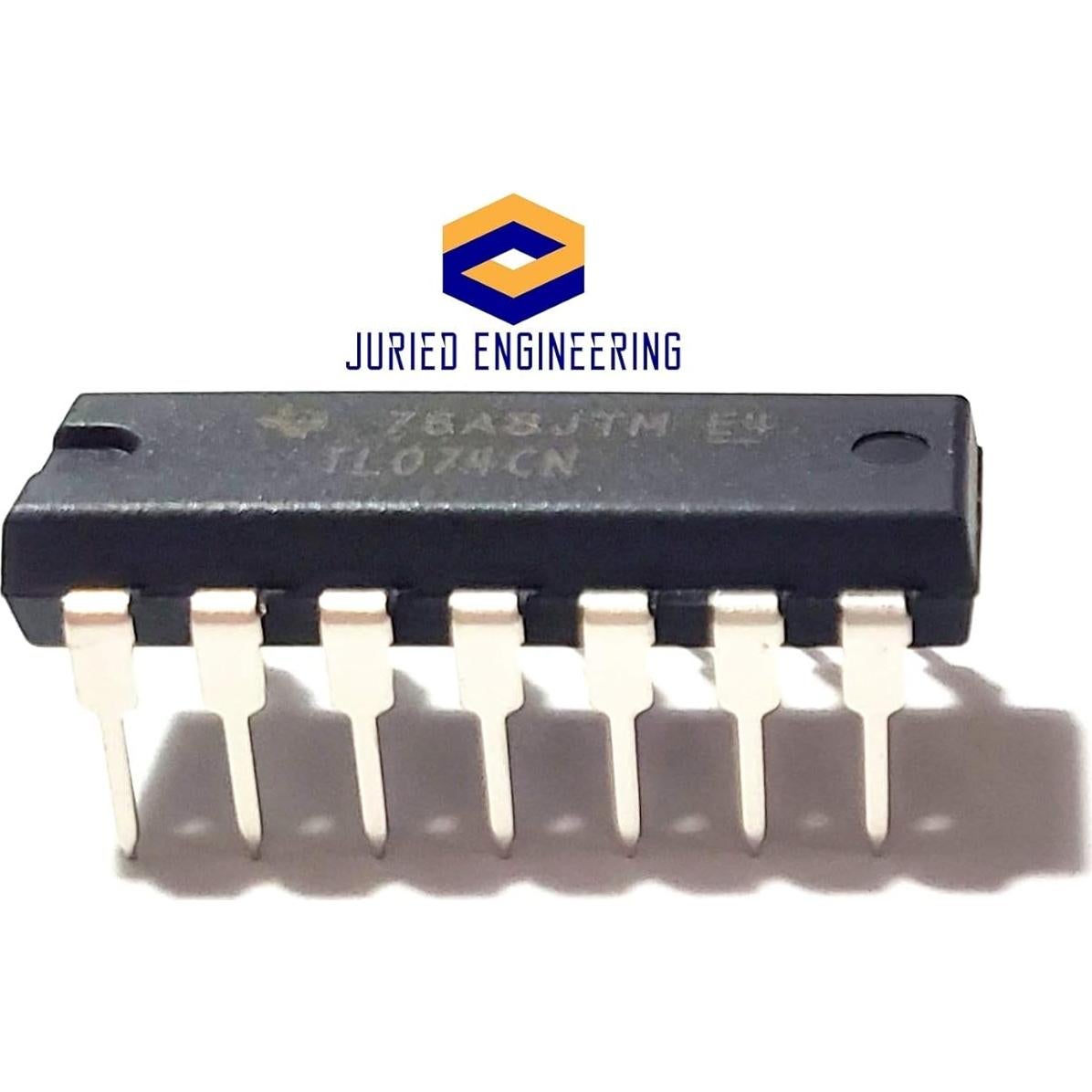 Amplificador Operacional Cuádruple TL074CN TI - Bajo Ruido, 10 Unidades