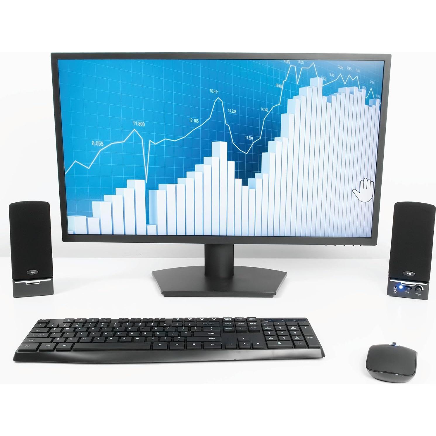 Altavoces Estéreo Cyber Acoustics CA-2014, 2.54cm, 0.66kg