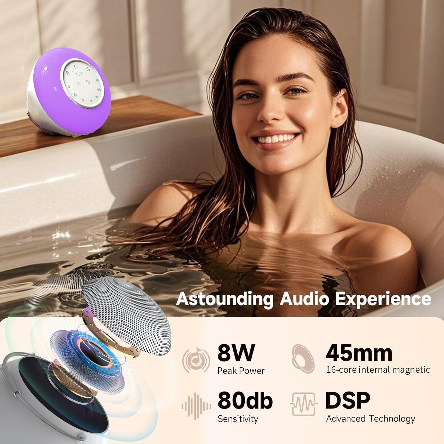 Altavoz Bluetooth Gsou U56 Impermeable IPX6 con Luces LED