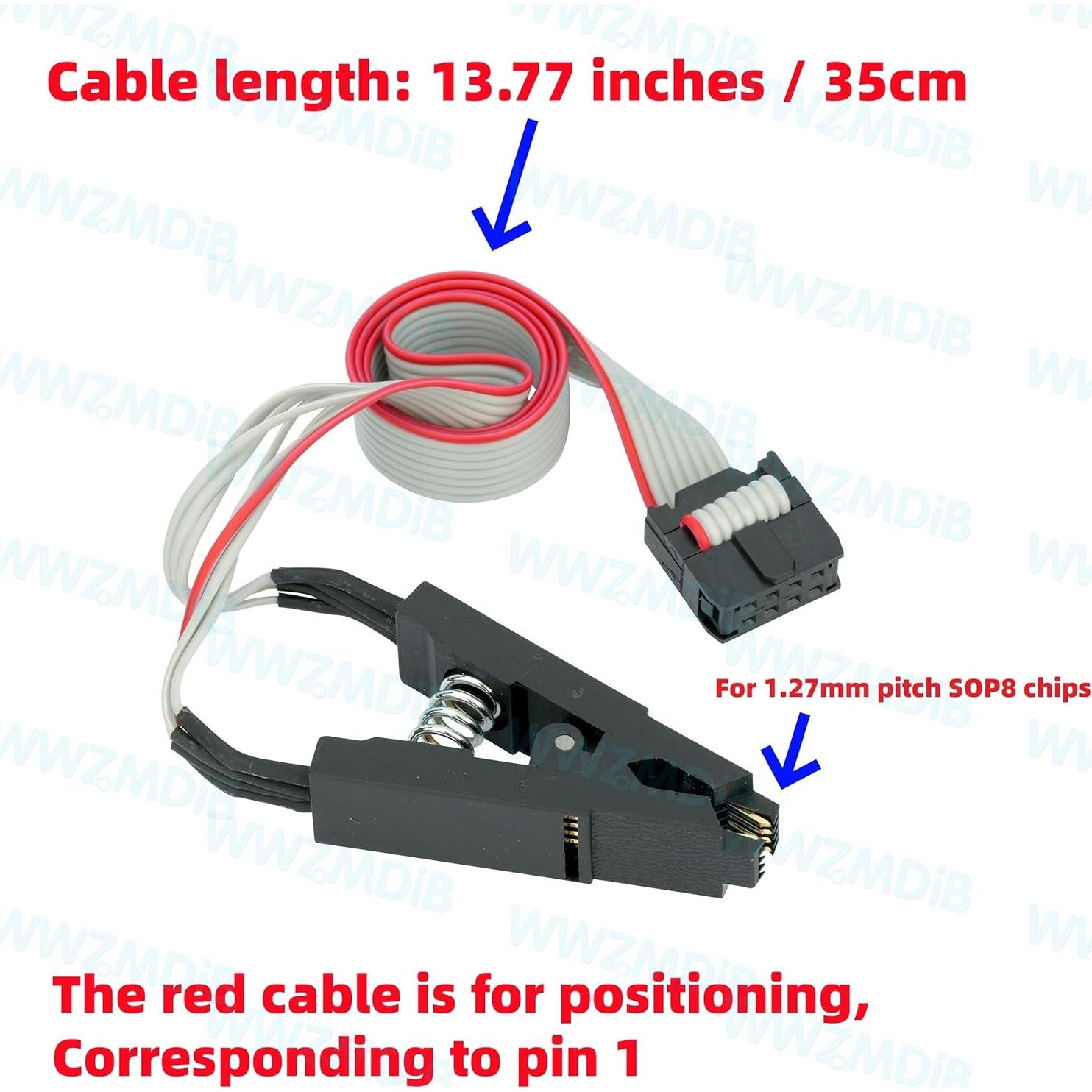 Programador de BIOS EEPROM CH341A WWZMDiB SPI I2C + Clip SOIC8