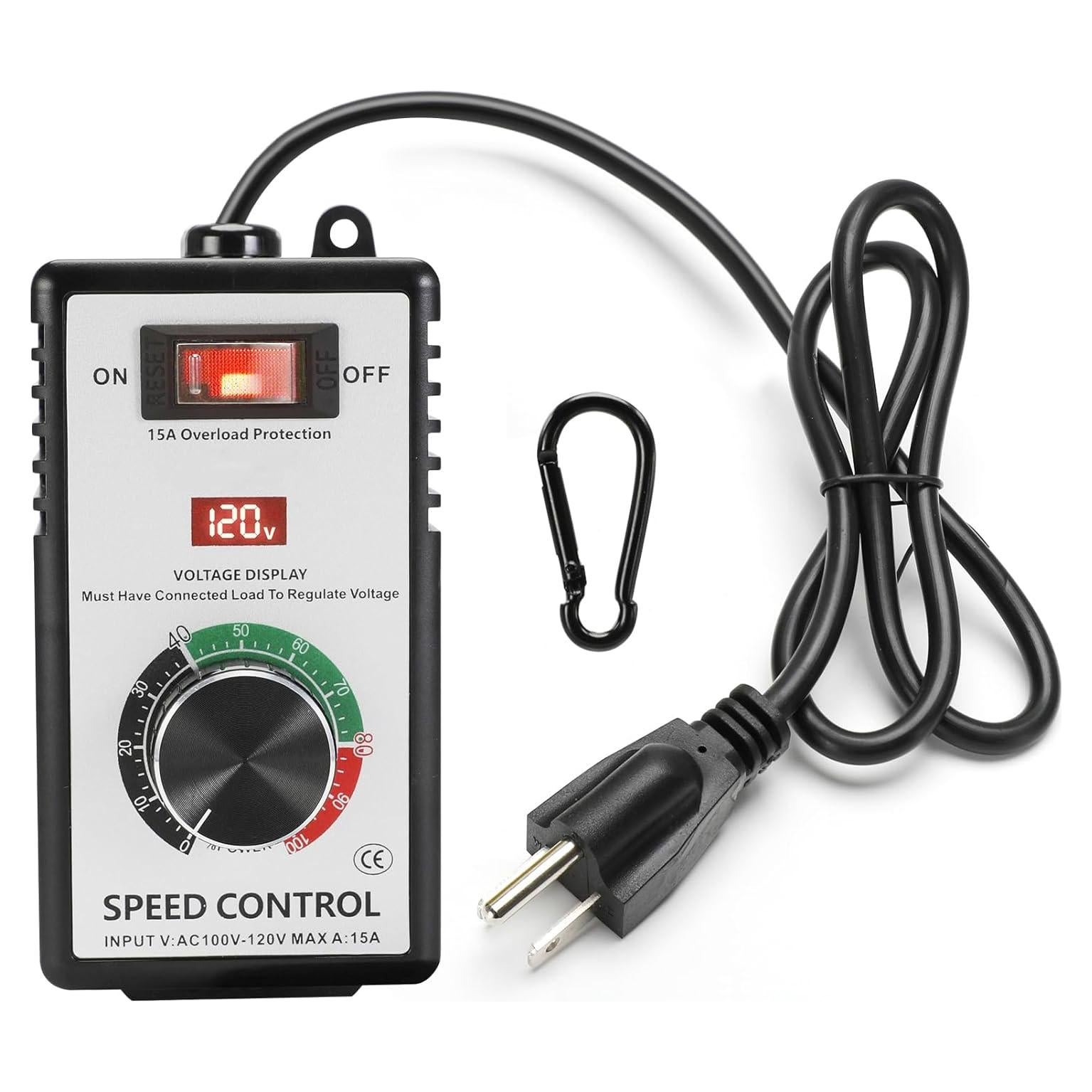 Controlador de Velocidad de Motor AC IGEYAPA 15A 120V con LED