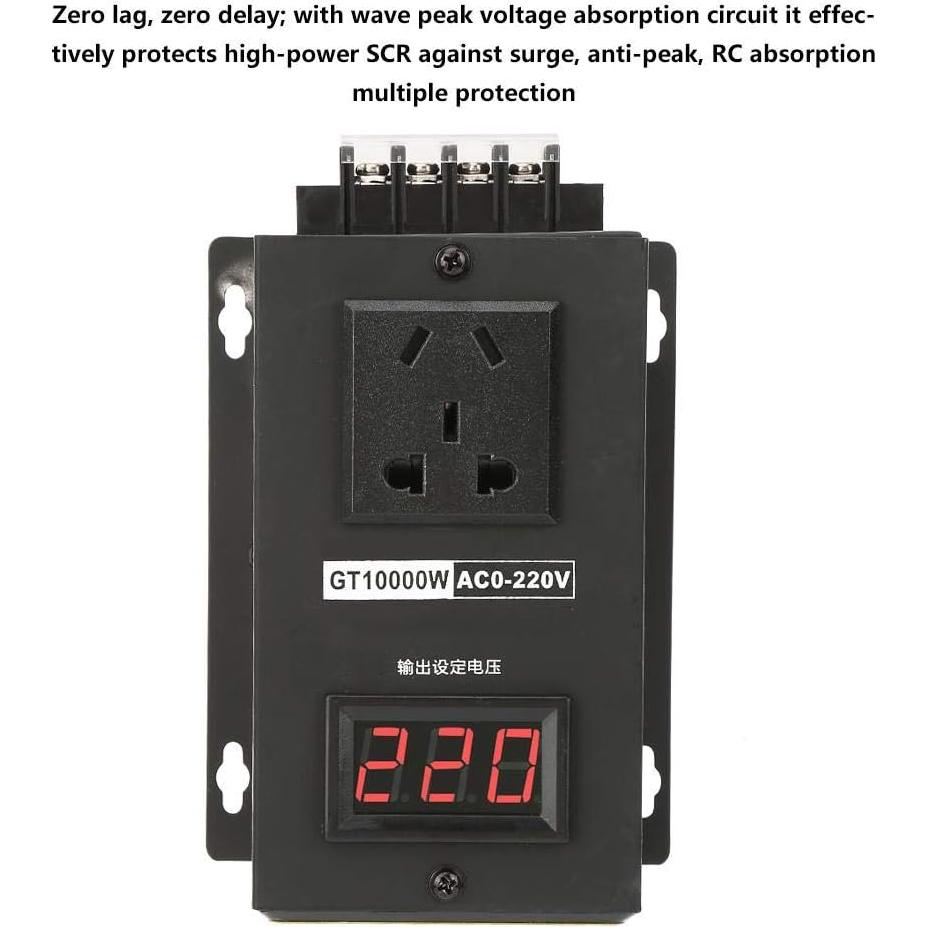 Regulador de Voltaje Electrónico Qiterr GT10000W 10-220V 10000W