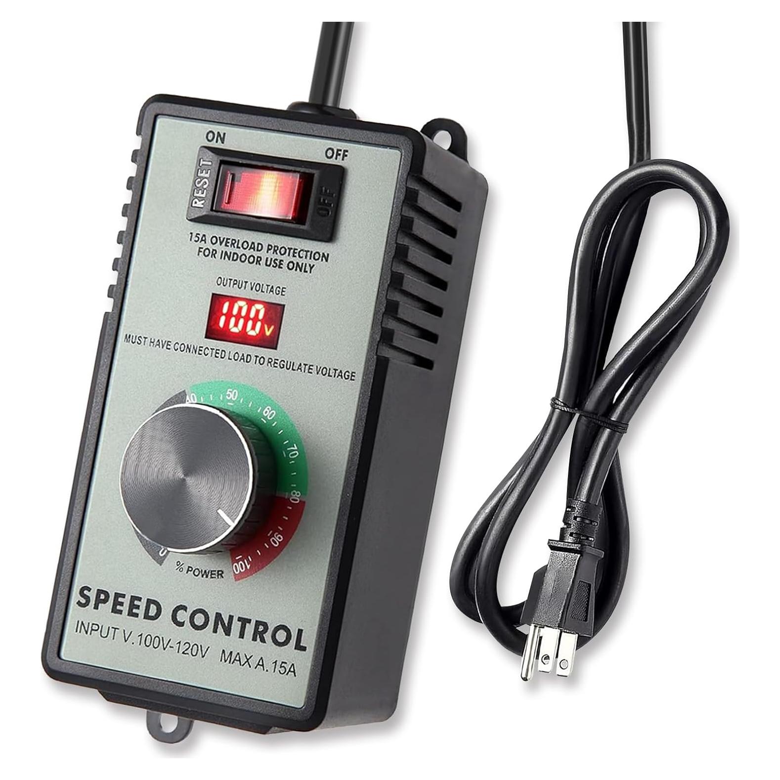 Controlador de Velocidad de Motor CA 120V Azucyzi 15A LED