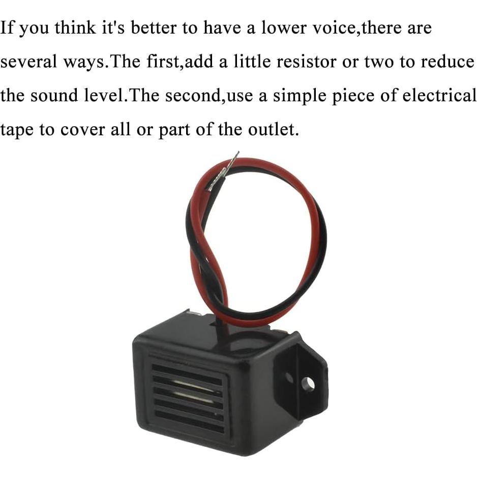 Zumbador Electrónico HAHIYO 12V 400Hz 2 Piezas Montaje en Pared