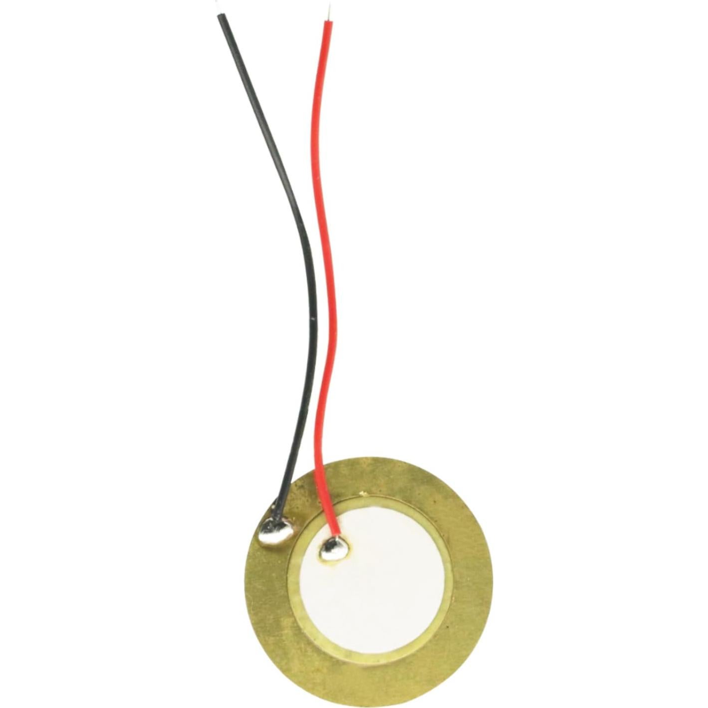 20 Piezas Sensor Piezoeléctrico 27mm GODIYMODULES con Cable