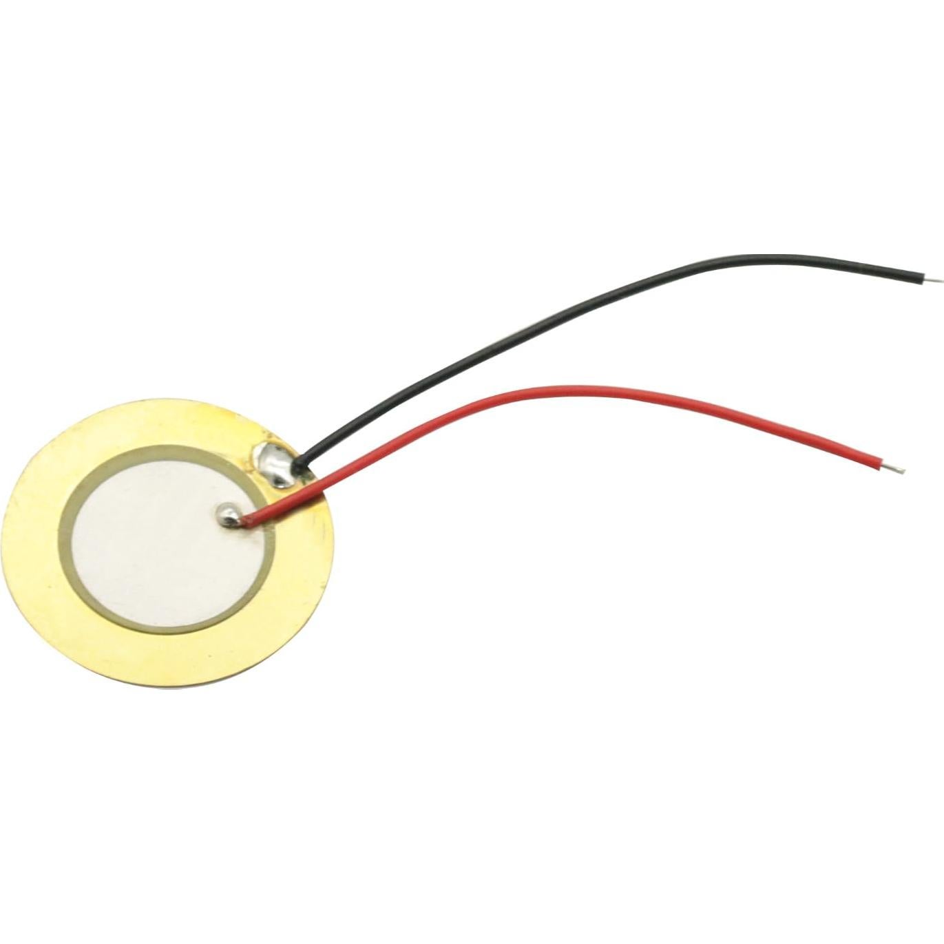 20 Piezas Sensor Piezoeléctrico 27mm GODIYMODULES con Cable