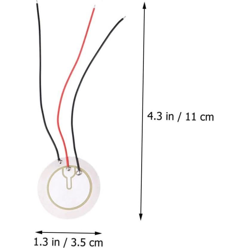 20 Discos Piezoeléctricos Acústicos 11x3.5cm para Electrónica