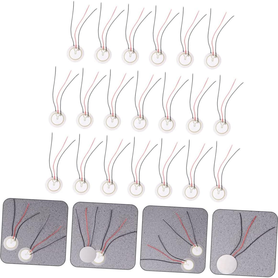 20 Discos Piezoeléctricos Acústicos 11x3.5cm para Electrónica