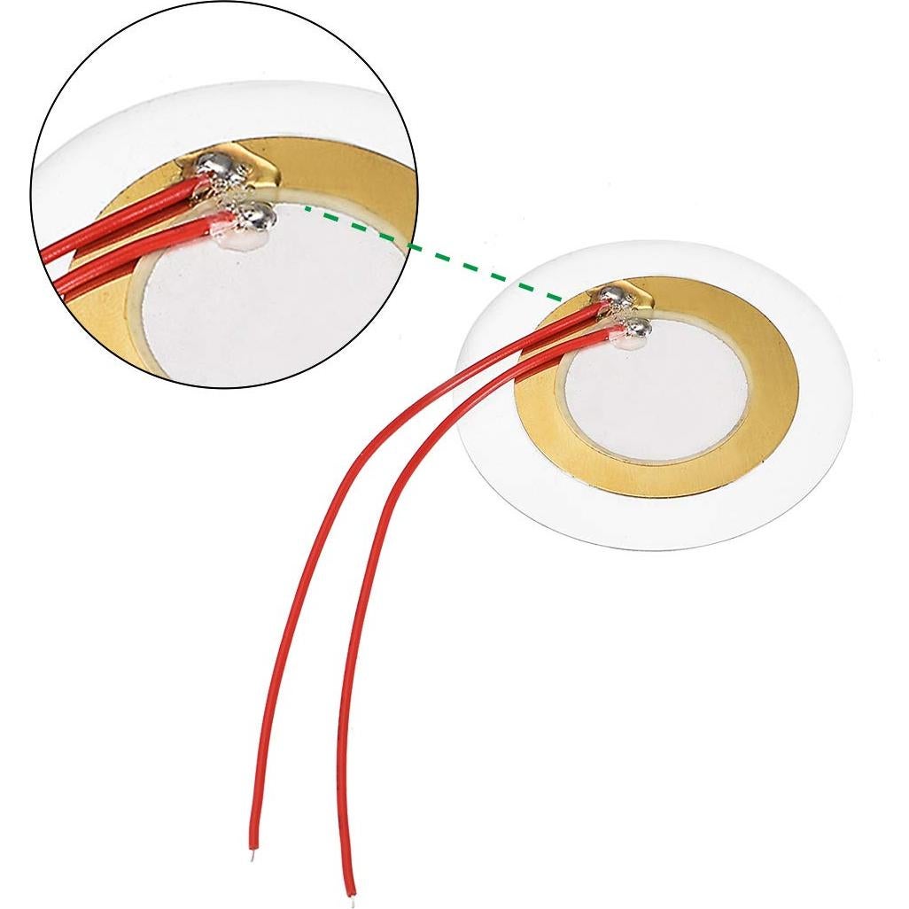 Discos Piezoeléctricos uxcell 35mm para Guitarra y Batería - 10 Pcs