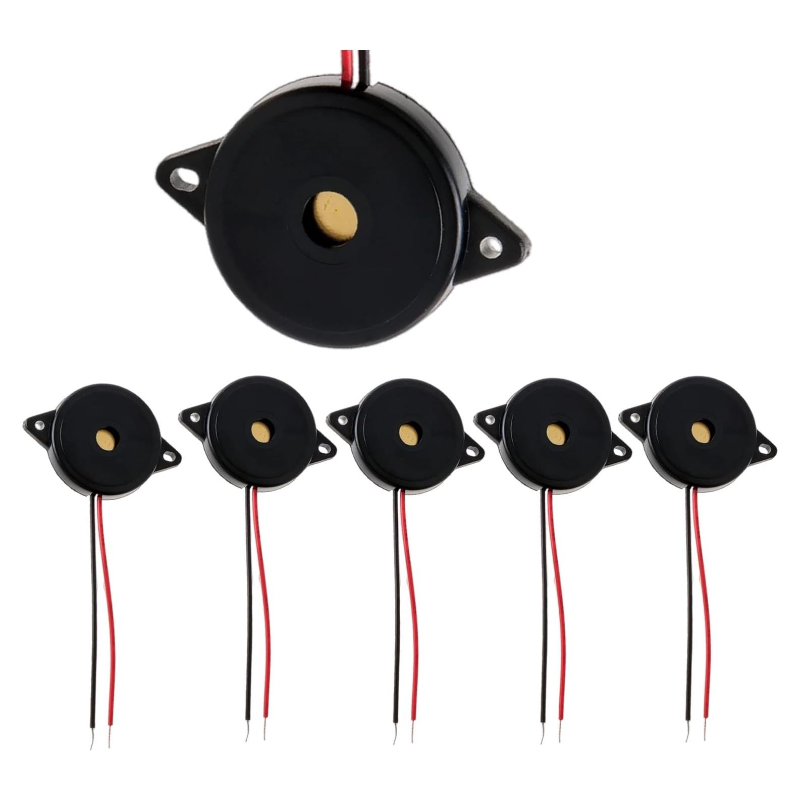 Alarma Zumbador Electrónico Piezo DIKAVS 95dB Paquete 5 Unidades