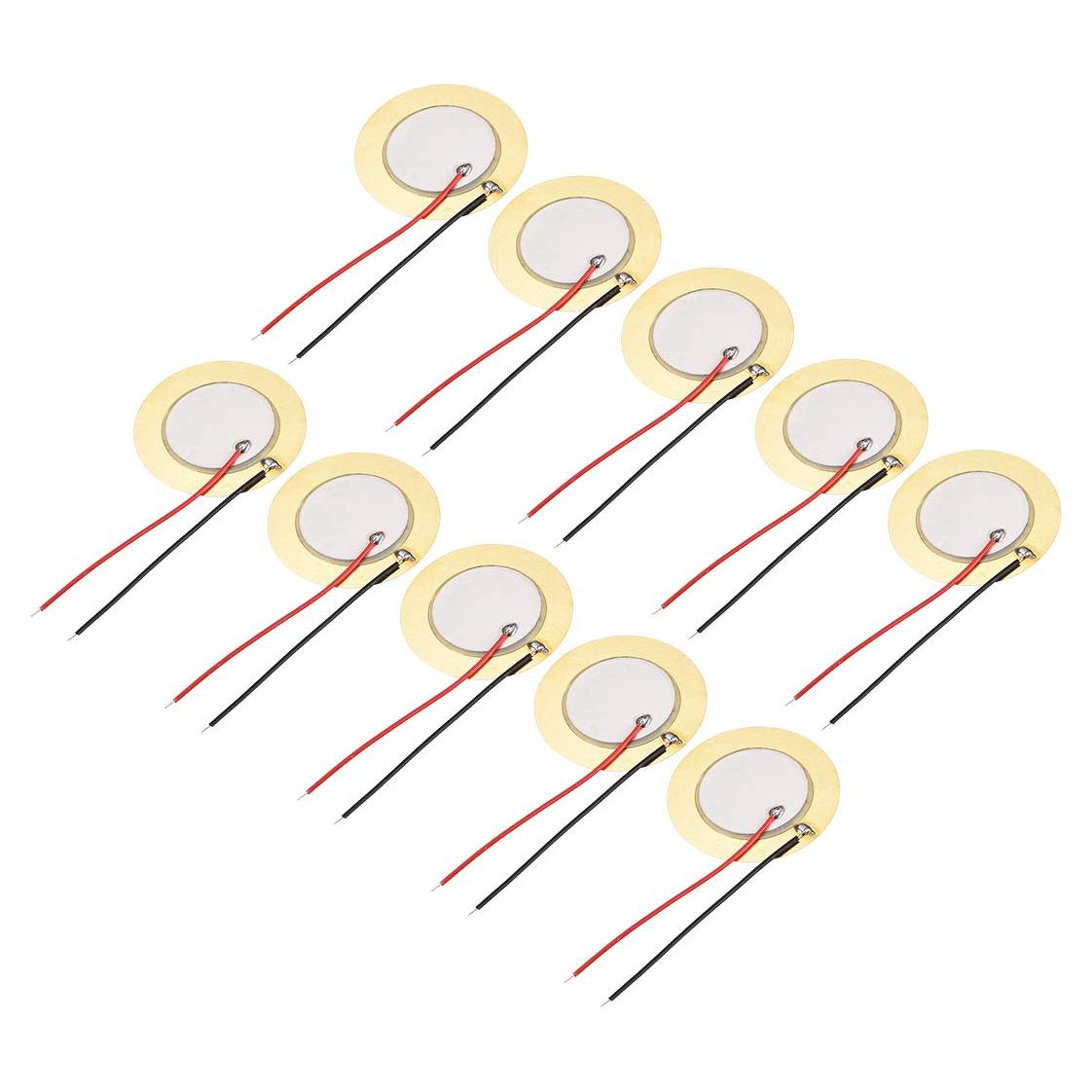 Discos Piezoeléctricos uxcell 35mm para Guitarras - 10 Pcs