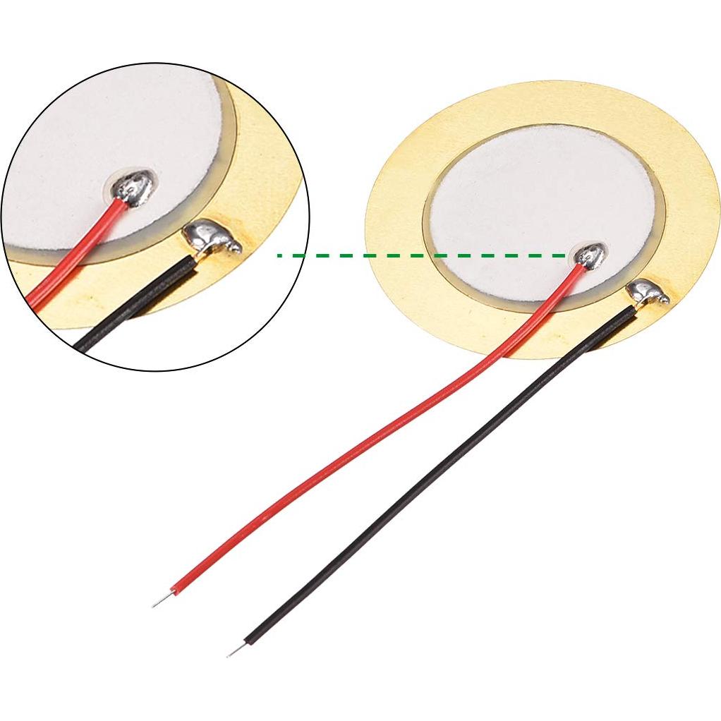 Discos Piezoeléctricos uxcell 35mm para Guitarras - 10 Pcs