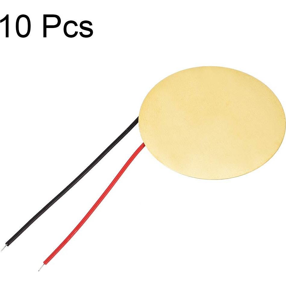 Discos Piezoeléctricos uxcell 35mm para Guitarras - 10 Pcs