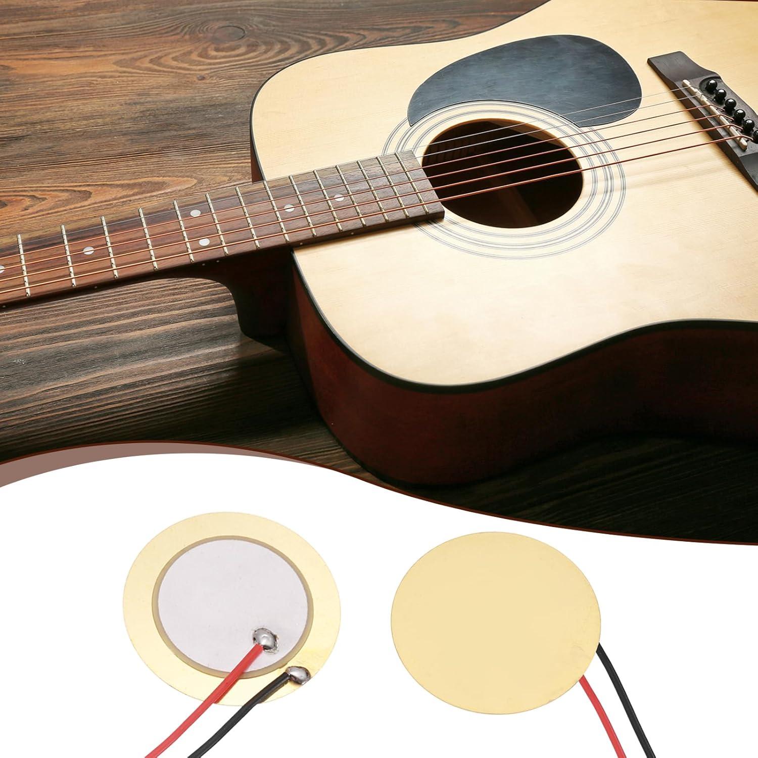 Discos Piezoeléctricos uxcell 35mm para Guitarras - 10 Pcs