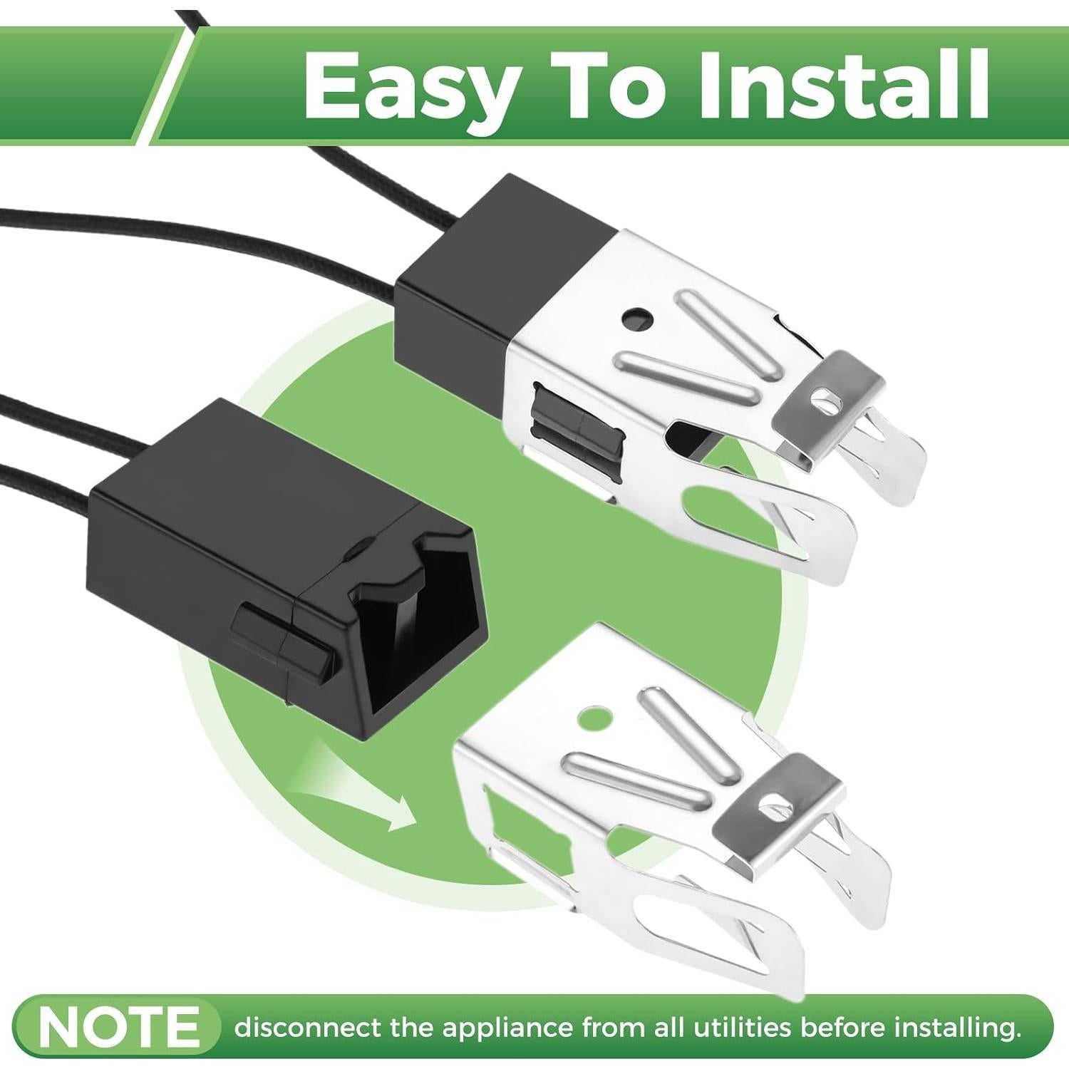 Receptáculo de Elemento y Kit de Cableado WB2X8228 - 2 Paquetes MOOTVGOO