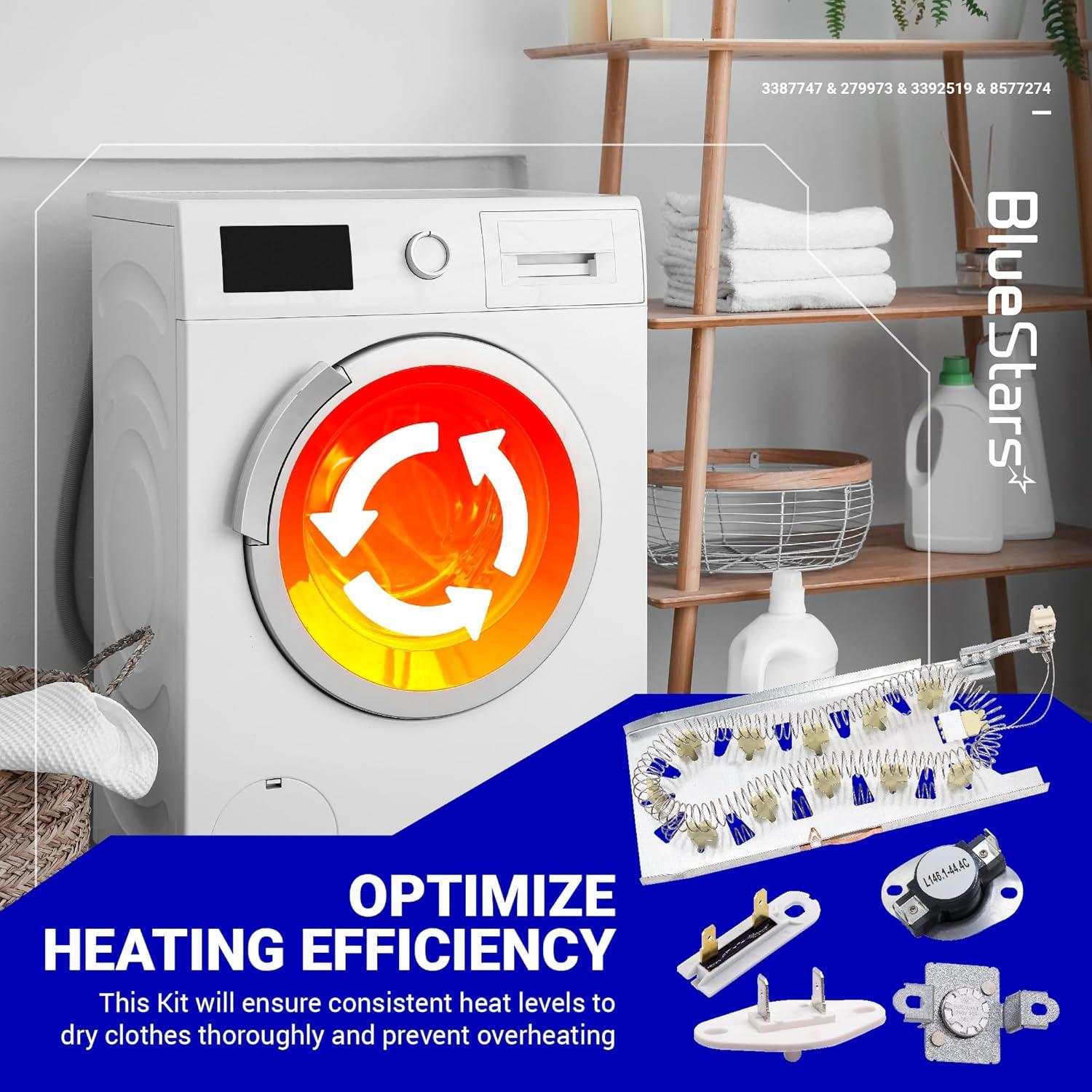 Kit de Repuestos para Secadora BlueStars 3387747 - 5200W 240V