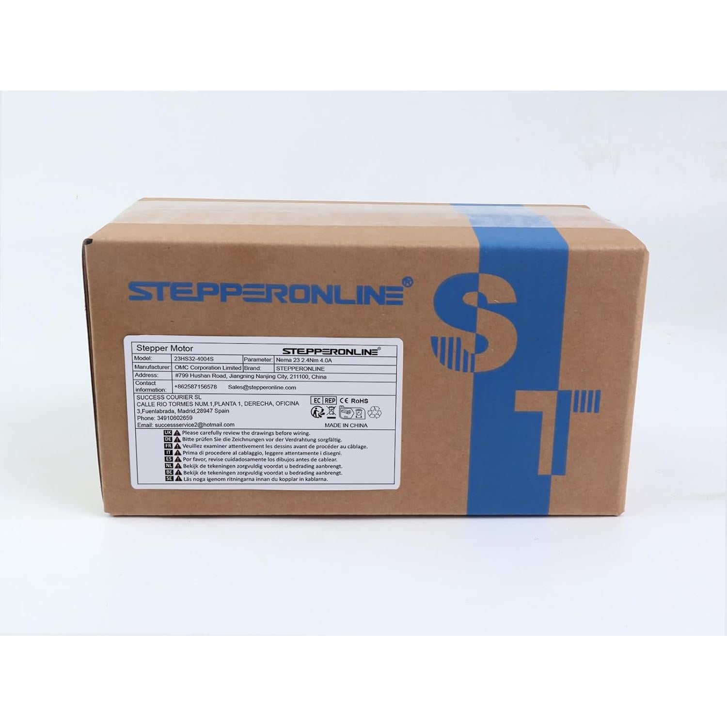 Motor Paso a Paso Nema 23 STEPPERONLINE 2.4Nm 4A Eje 8mm