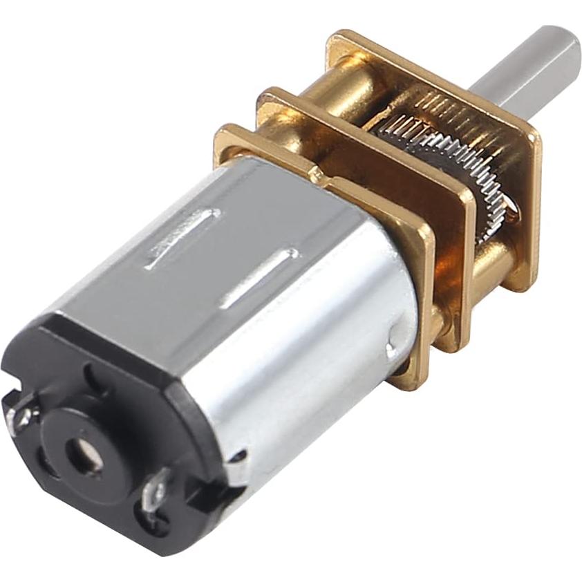 3 Motores de Reducción DC 6V 500RPM N20 Mini Engranaje Metal