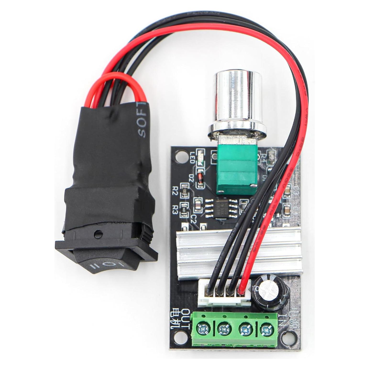 Controlador de Velocidad Motor DC PWM RioRand 6-28V 3A 80W
