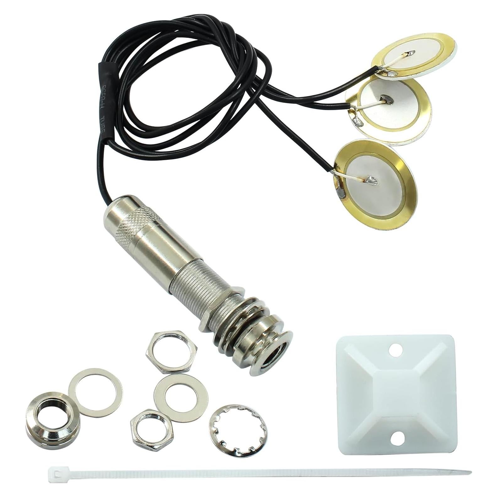 Transductor Piezoeléctrico Piutouyar 3 en 1 para Guitarra y Violín
