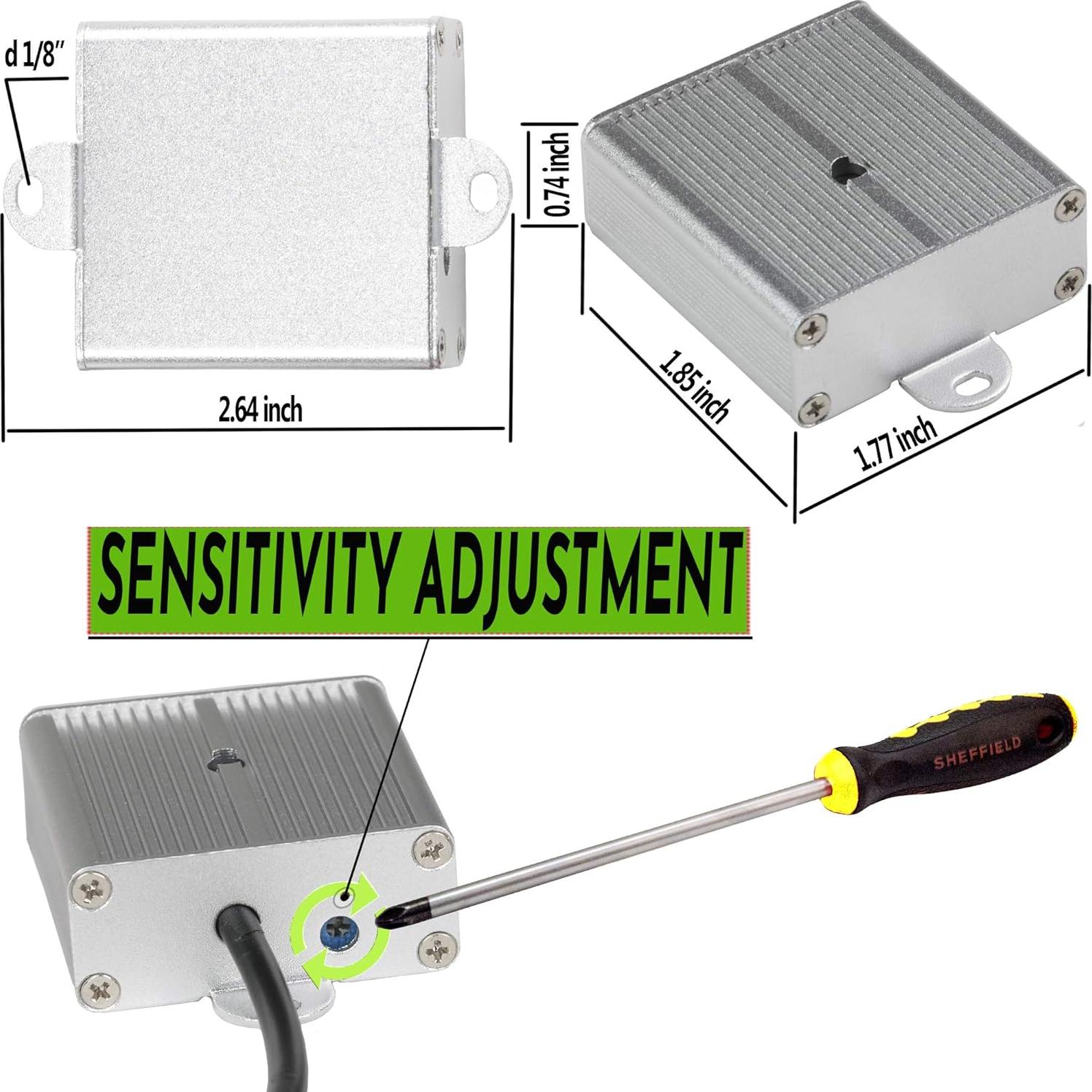Micrófono de Vigilancia CCTV Tiny DVR Exterior Metal 67.8g
