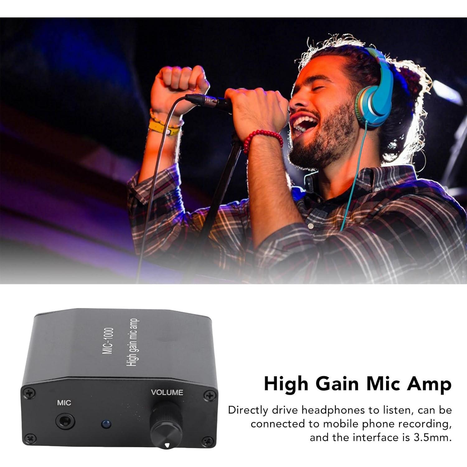 Amplificador de Micrófono Marhynchus 1000x 5V DC 250mAh