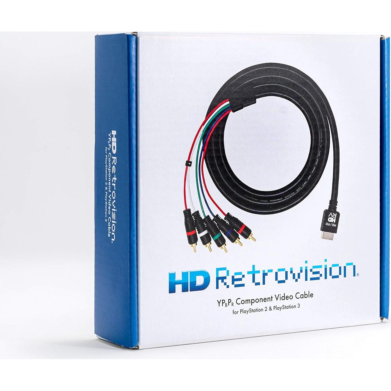 Cable de video por componentes HD Retrovision PS2/PS3 1.8m