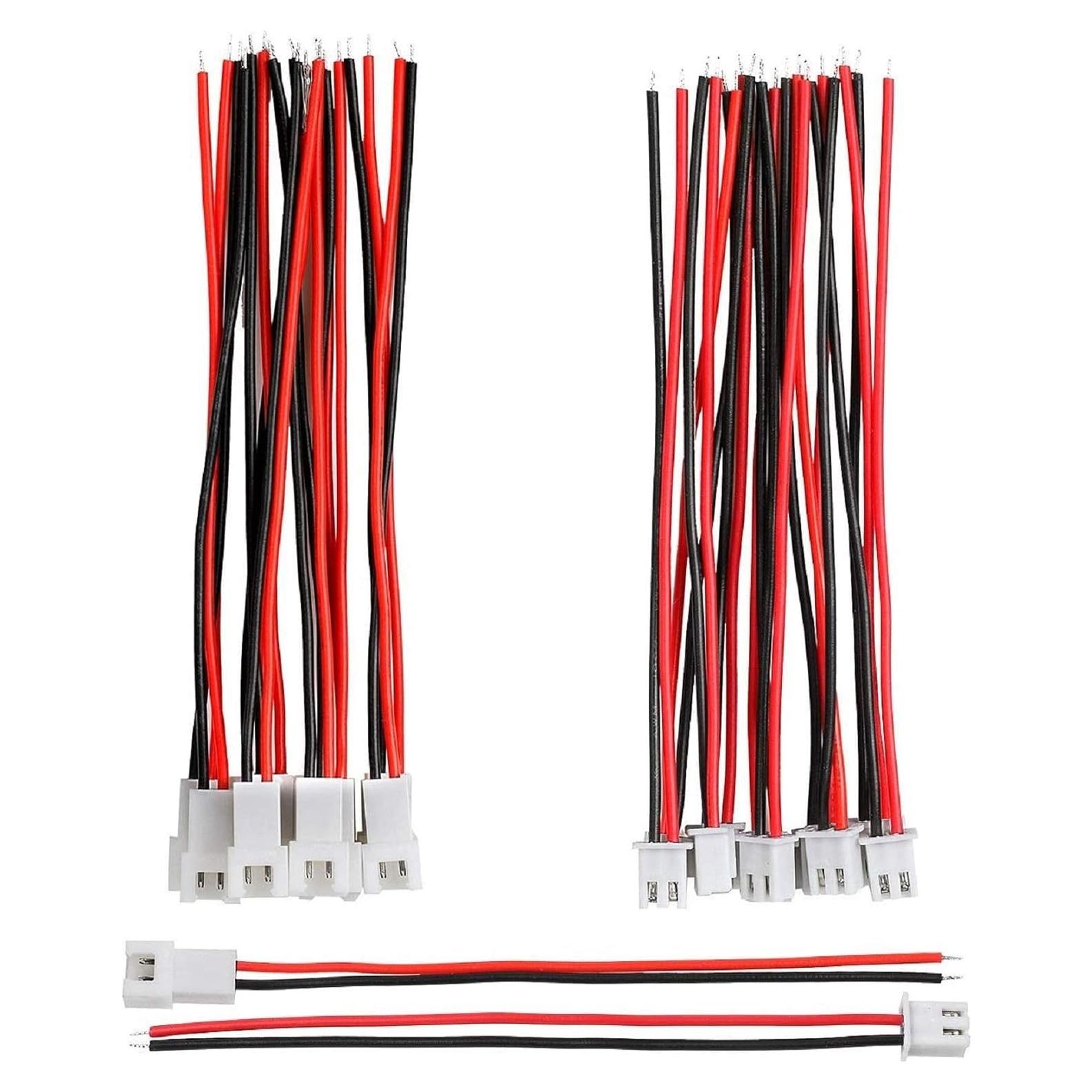 Conectores Eléctricos Micro JST 1.25mm 10 Pares 2 Pines LYJEE
