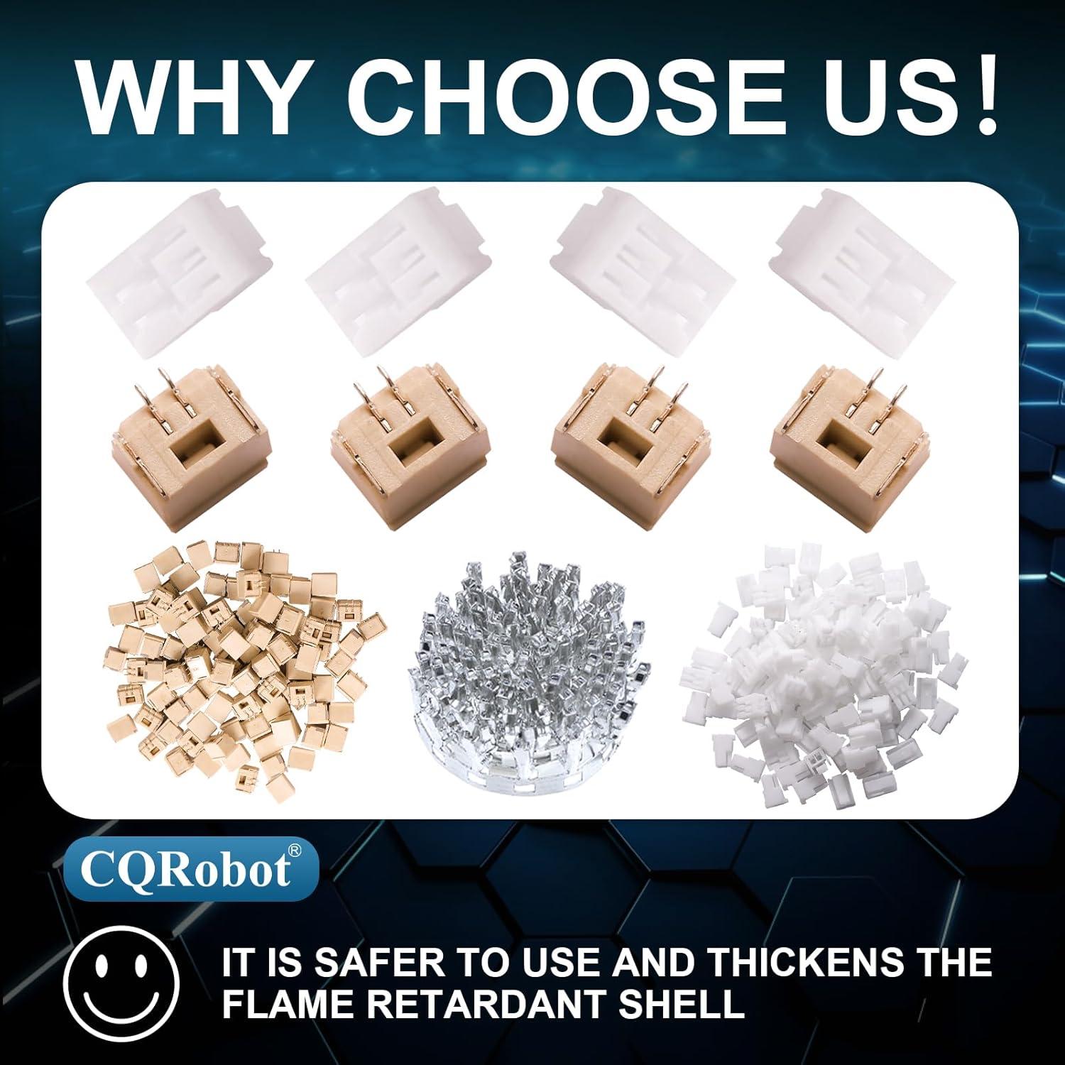 Kit de Conectores JST GH 1.25mm 2-Pin CQRobot - 100 Juegos